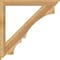 Ekena Millwork Balboa Traditional Rough Sawn Bracket w/ Offset Brace, Western Red Cedar, 6"W x 46"D x 46"H BKT0604X46X46BOA01RWR - alternate 4